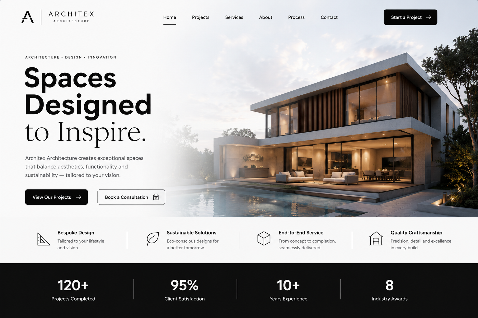Architex Architecture website preview