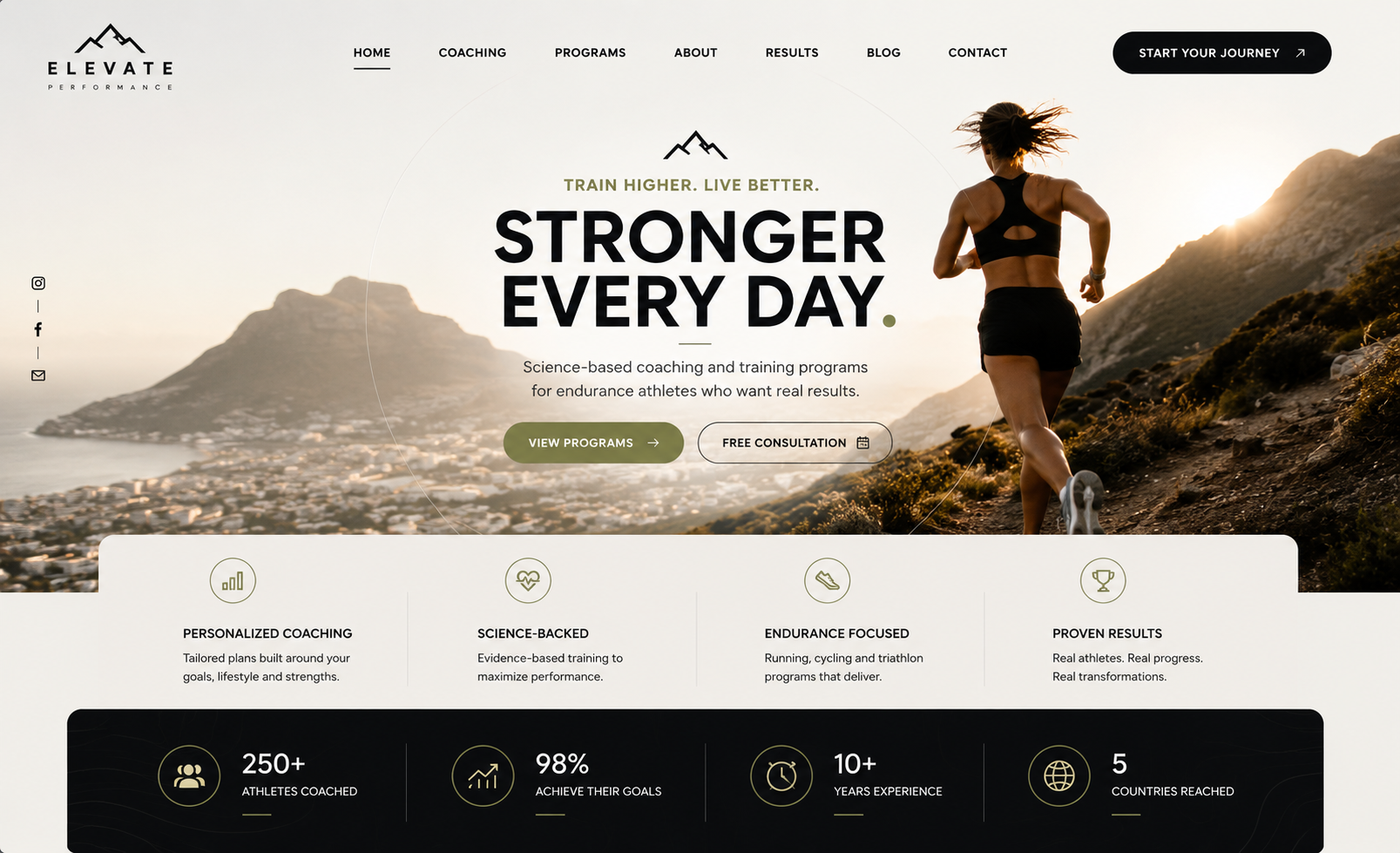 Elevate Health website preview