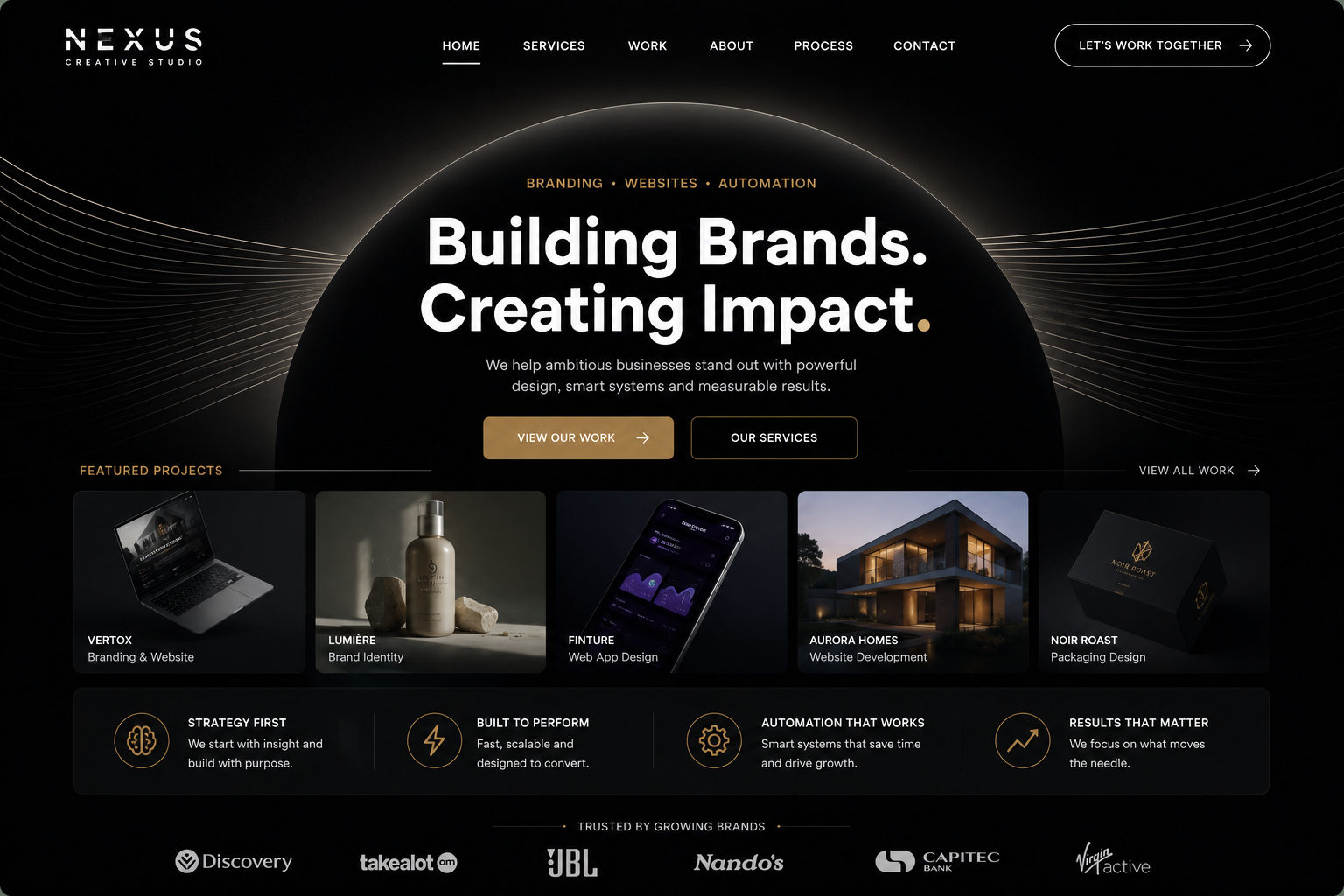 Nexus Studio website preview